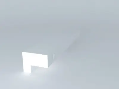 128 mm aluminum handle Free 3D model