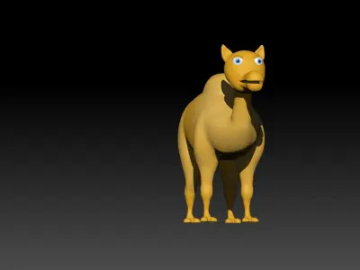 Camel 3d model stylized 3D model
