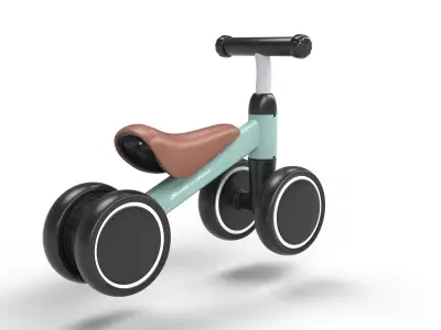 Baby cycle Low-poly 3D model