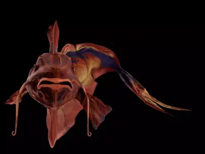Alien Aquatic Creature 3D model