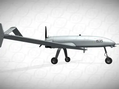 Ukrainian UAV AN196 LUTYI deep strike air drone 3D model