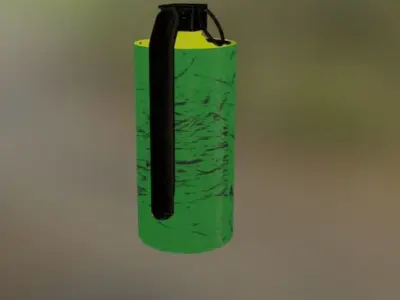 Mutated Smoke Grenade Pack Free low-poly 3D model