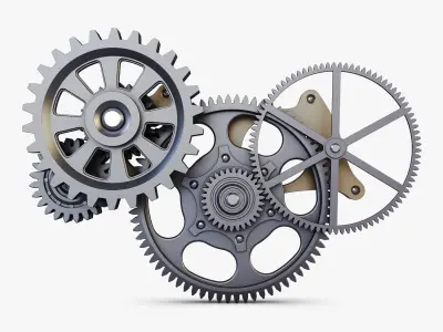Gear mechanism v 6 3D model