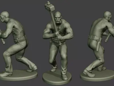 Bill HammerMan BH1 0008 3D print model
