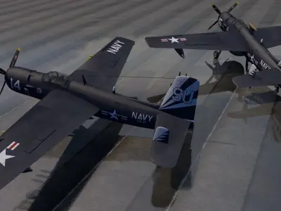 Grumman AF Guardian 3D model