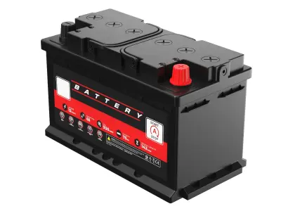 Detailed Car Battery 3D model