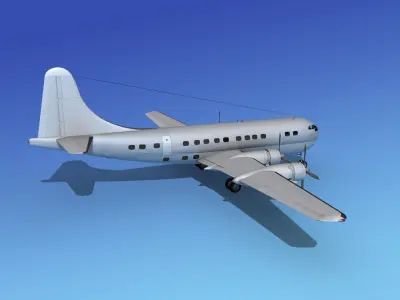 Boeing 377B Stratocruiser 3D model