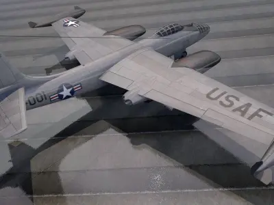 North American B-45 Tornado 3D model