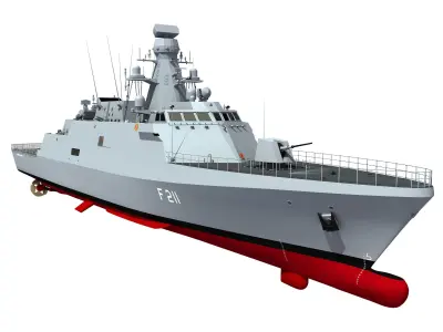 HETMAN IVAN MAZEPA UKRAINIAN CORVETTE 3D model