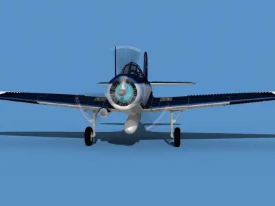 Douglas TBD-1 Devestator V18 3D model