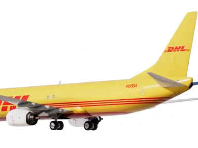 DHL Boeing 737-800 3D model
