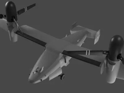 BELL V-247 VIGILANT - THE MEGA DO-IT-ALL TILTROTOR DRONE - 3D model