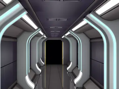 Sci Fi Corridor Laboratory  3D model