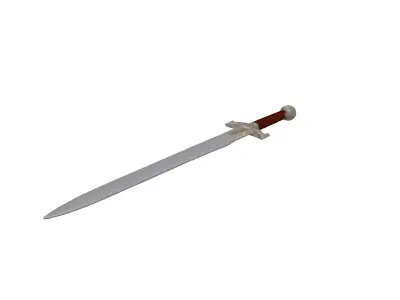 Ornate Medieval Fantasy Longsword 3D model