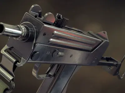 Mac-11 submachine gun 3D model