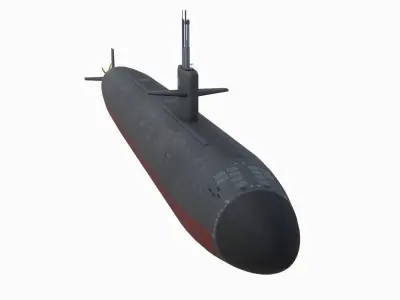 Los Angeles Class Submarine 3D model