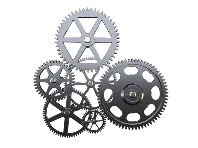 Gear mechanism v4 3D model