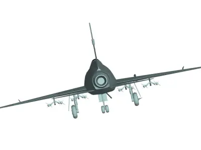 North American F-100 Super Sabre 3D model