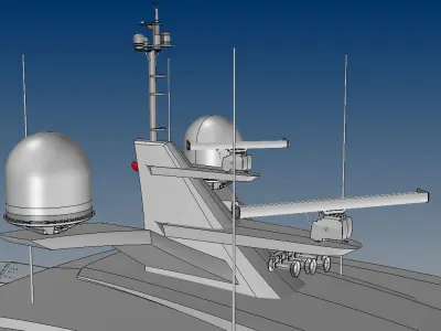 NURBS MAST FOR SUPER YACHT 3D model