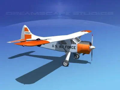 Dehaviland DH-2 Beaver USAF 4 3D model