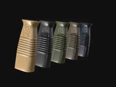 Skull Foregrip PBR Low-poly 3D model