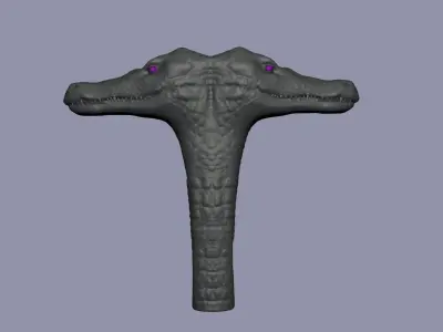 Arthur Harrow Crocodile Cane - Moon Knight Fan Art 3D print model
