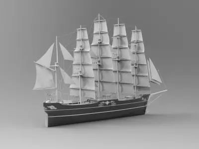 sailing ship 3D model