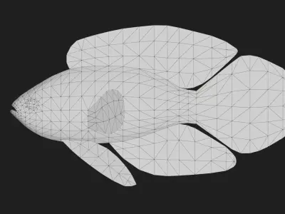 Plesiops Low-poly 3D model