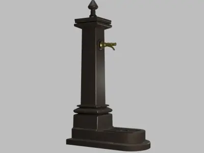 Old Fountain Low-poly 3D model