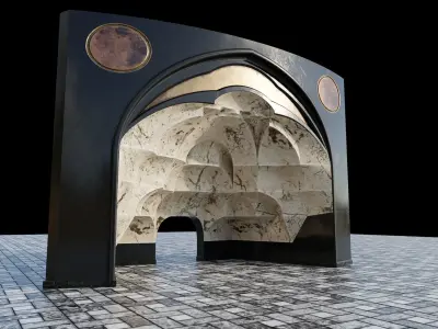 muqarnas round 3D model