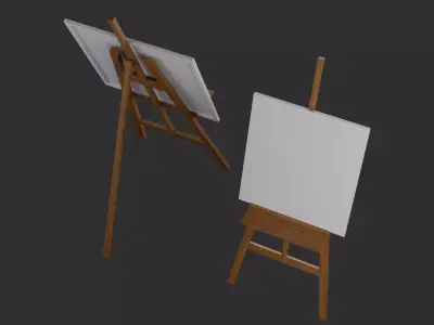 Easel Stand MAYA and Blender Free low-poly 3D model
