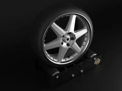 Racing Hart CR6 Low-poly 3D model