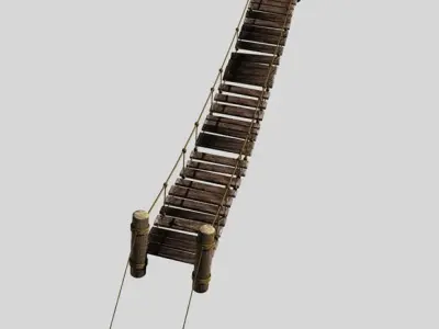 Rope Bridge 3D model