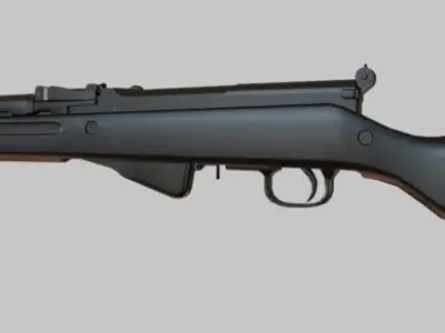 SKS Carbine Low-poly 3D model