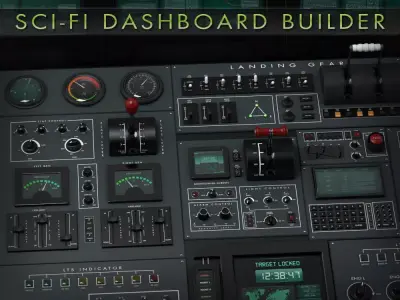 Sci-Fi Dashboard Builder 3D model