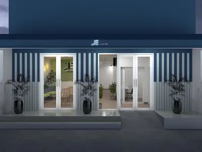 Clinic Interior and Exterior 3D model