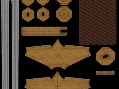 Fantasy Medieval Weapon Pack Free low-poly 3D model