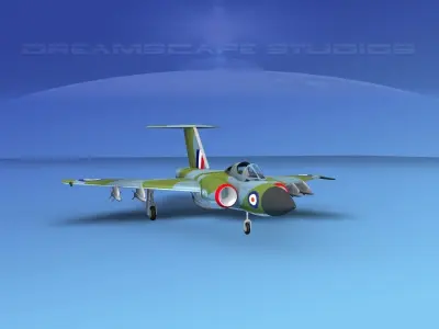 Gloster F-9 Javelin V04 3D model