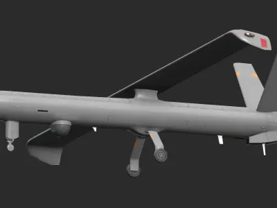 Hermes 450 Low-poly 3D model