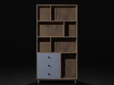 Modern Shelves  Free 3D model
