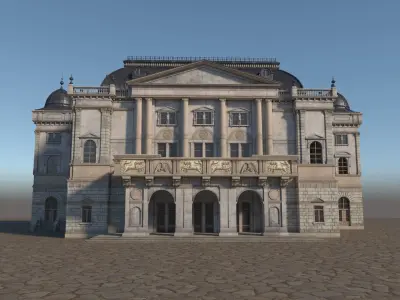 Schwerin Teater 3D model
