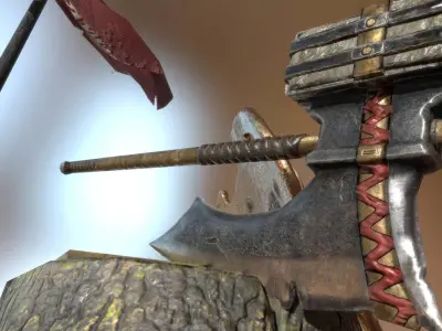 Celtic Weapons Low-poly 3D model