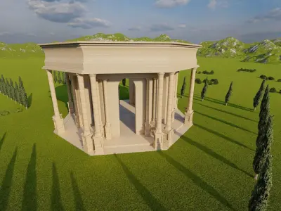Parthenon Temple-Historical Greek Temple 3D model