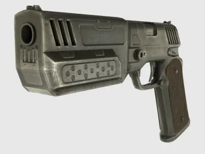 Low Poly Weapon Pack With PBR Materials Low-poly 3D model