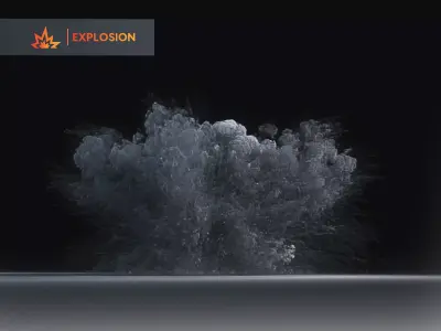 Artillery Grenade Explosion 3D 3D model