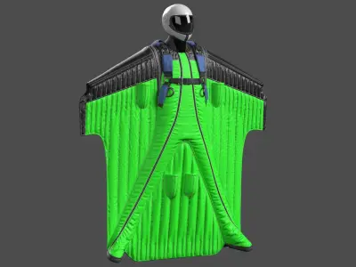 Wingsuit Game Ready PBR 3D model