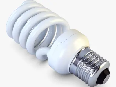 Fluorescent lamp v 1 3D model