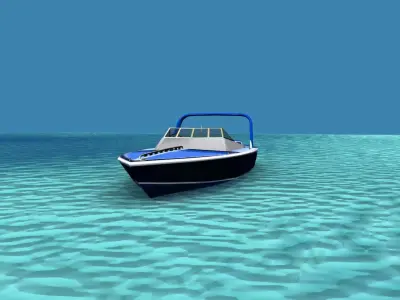 Phazer 38 Cigarette Boat V02 3D model