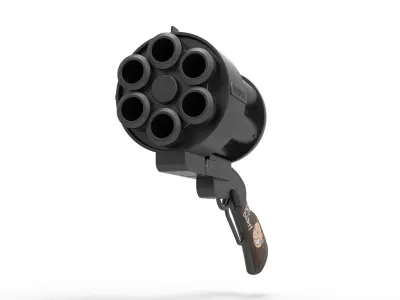 Big Baby Revolver from the movie Hellboy 2 The Golden Army 2008 3D model