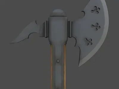 Medieval weapon pack Low-poly 3D model